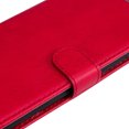 thumbnail image 3 of Compatible with Motorola Moto One Fuson Plus Case Premium Leather Cover with Cash Card Slots Soft TPU Back Cover Magnetic Flip Leather Wallet Case - Red, 3 of 5