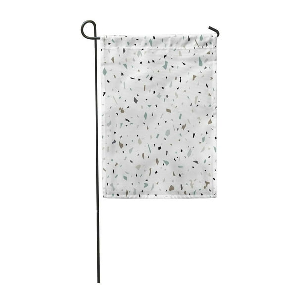 POGLIP Limestone Granite Stone Terrazzo Floor Abstract Architecture Garden Flag Decorative Flag House Banner 28x40 inch