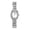 A, variant on Women's Luxury Imitation Diamond Watch: Full Rhinestone Bezel Removable Band Roman Numeral Hour Markers Square Analog Quartz Watch