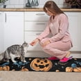 thumbnail image 3 of Halloween Pumpkins Skulls Bats and Eyeballs Kitchen Rugs Sets Of 2,Anti Fatigue Kitchen Mat Rugs Non Slip Washable,Decorative Kitchen Floor Mats for Kitchen,Sink,Laundry,17"x30"+17"x47", 3 of 7