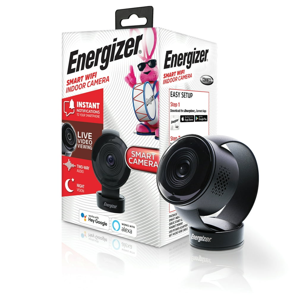Energizer Connect EIX11002BLK Smart Indoor Camera (Black) Walmart
