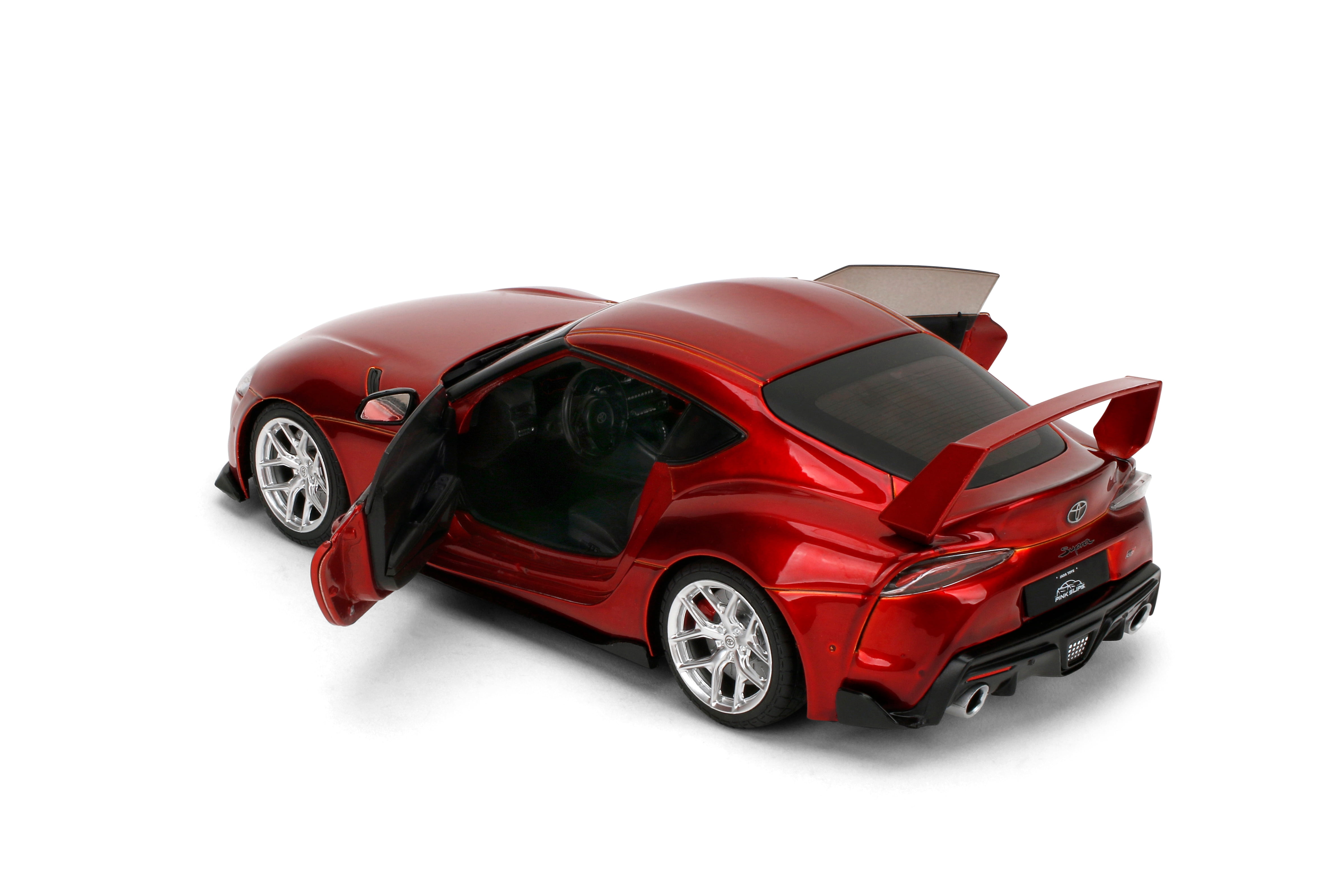 Jada Pink Slips Toyota Supra MK5 - 1:18 Scale Diecast Model with Opening Doors and Working Steering - for Collectors and Enthusiasts 14+
