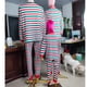 thumbnail image 5 of Pijamas de Navidad Para Hombres de La Familia, Blusa Estampada A Cuadros de Papá, Tops + Pantalones, Conjunto A Juego de Navidad Odeerbi  ODB188585, 5 of 5
