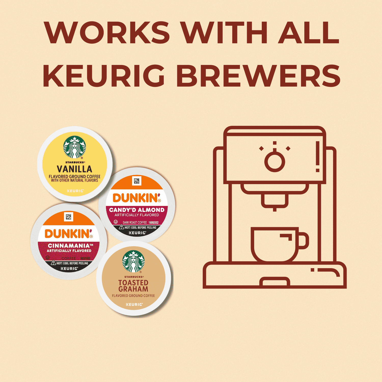 Starbucks & Dunkin', K-Cup Coffee Variety Pack, 30 ct, 15 Flavors -  Walmart.com