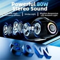 thumbnail image 2 of Altavoz inalámbrico Bluetooth HEAVY BASS de 80 W con 20 horas de reproducción, 2 of 7