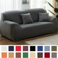 thumbnail image 2 of Elastic Solid Sofa Cover 1/2/3/4 Seater Cover for Sofa Couch Armchair L-Shaped Corner Sofa Cover Slipcover for Living Room, 2 of 7