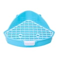 thumbnail image 1 of lionlar Rabbit Litter Box 25x17x10cm Easy to Clean Bunny Cage Potty Trainer for Guinea blue, 1 of 9