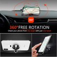 thumbnail image 5 of YouYeap Magnetic Phone Car Mount Universal Dashboard Cell Phone Holder for Car Compatible with All Smartphones (Black), 5 of 9