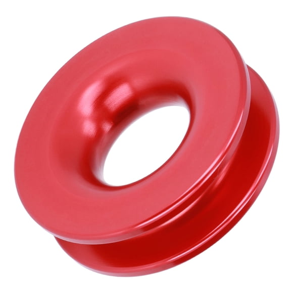 Anneau de Corde de Treuil, Anneau de Récupération Polyvalent Utilisation Fiable Léger Alliage d'Aluminium pour ATV UTV Camion Bateau Marin Manilles Souples Rouge, Noir