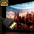 thumbnail image 3 of 4K DisplayPort Cable 10 ft, DP 1.2 Display Port Cable Male to Male, 4K@60Hz, 2K@165Hz/144Hz/120Hz for Computer, Docking Station, Monitor, Splitter, KVM and More, 3 of 5