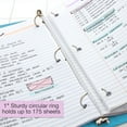 thumbnail image 5 of BAZIC 3 Ring Binder 1" Economy View Binders Cyan, Hold 175 Sheets, 2-Count, 5 of 7
