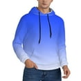 thumbnail image 5 of Mens Tie Dye 3D Print Gradient Pullover Hoodie Long Sleeve Sport Outwear Hooded Sweatshirt Solid Tops Hoodies, 5 of 7