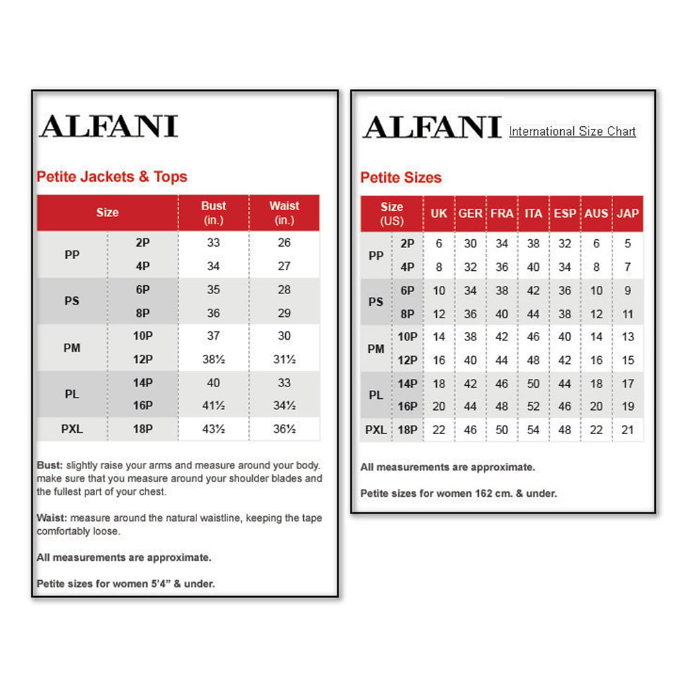 Alfani Shoe Size Chart