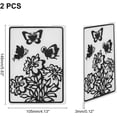 thumbnail image 2 of DIY 2 Pcs Flower Butterfly Plastic Embossing Folders DIY Plastic Template Craft Card Making for Handcraft Photo Album Decoration 5.83 x 4.13 Inches DIY, 2 of 7