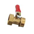 thumbnail image 3 of Brass Ball Valve with Rotary Handle Male Female Thread Hose Connector Switch Garden Farmhouse Water Flow Control Home Fitting 1/2 Inch, 3 of 9