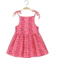thumbnail image 2 of Robe de Fête Princesse à Fleurs Unies Rayée pour Fille Tout-Petit Robe d'Été, 2 of 6