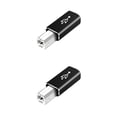 thumbnail image 2 of Greeniant Adaptador USB tipo c Oficina en el hogar de dispositivos convertidores de adaptación rápidos de a Herramienta de transferencia de Cabeza recta/Negro 2Conjunto, 2 of 6