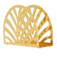thumbnail image 3 of Soporte De Servilletas Vertical, Soporte De Oro De Oro Forma Semicírculo De Acero Inoxidable Para Fiesta Al Aire Libre Para Picnic, 3 of 7
