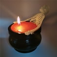thumbnail image 4 of Clearance Candles & Holders under $15,Halloween Skeleton Candle Candles Skeleton Decor Candles Captivating Seasonal Soft And Consistent Glow 9.5x9.5x12cm For Mantle Outdoor Tabletop Farmhou, 4 of 9