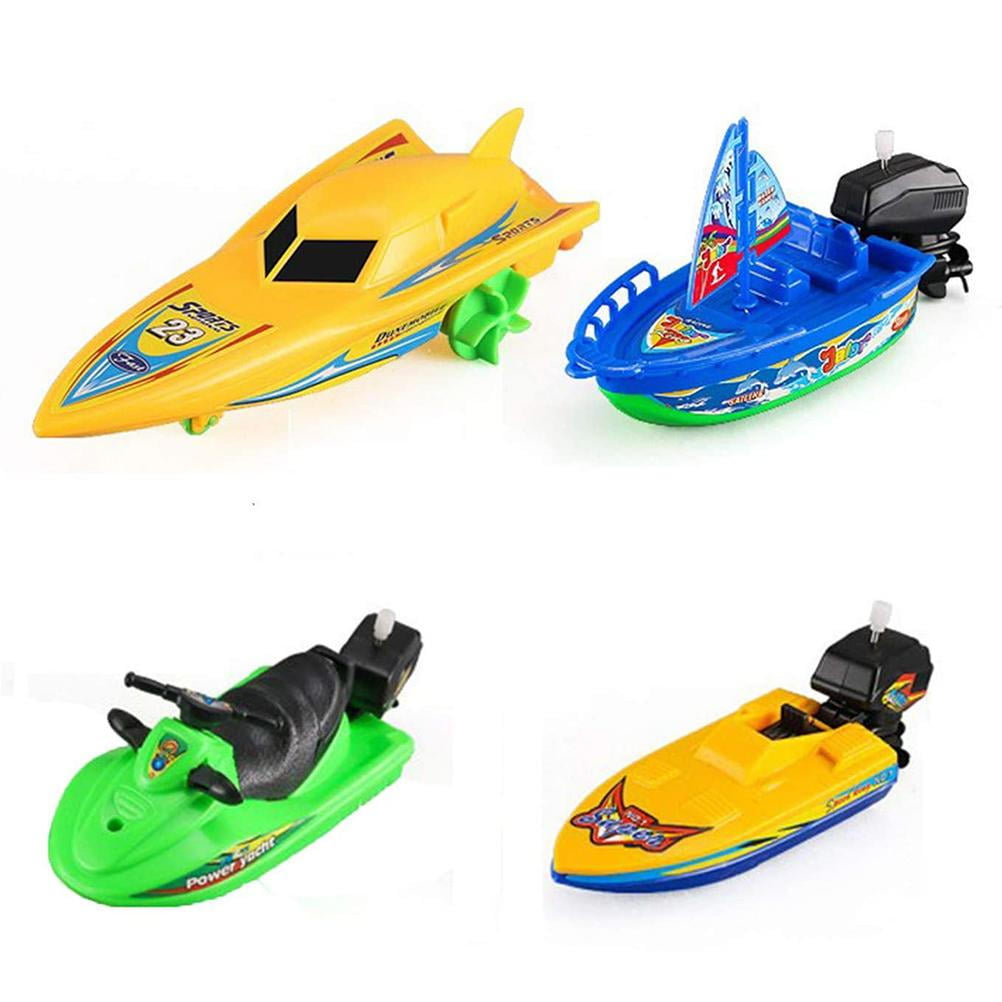 Pool Toy Bath Boat Toy Water Float CNMF Speedboat Bathing Toy Electric Shower Water Toy for Kids Age 1 & Up