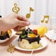 thumbnail image 2 of 18 piezas de música notas de pastel de pastel topcake toppers decoraciones de fiesta de cumpleaños adornos de pastel, 2 of 8