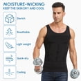 thumbnail image 4 of Aptoco 3 Pcs Compression Shirts for Men Slimming,Men Body Shaper Fajas para Hombres Undershirt for Men's Gynecomastia, 4 of 8