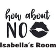 thumbnail image 1 of How About No Sassy Princess Custom Name Vinyl Wall Decal - King Queen Sleeping King Beauty Cute Wall Décor Bedroom Living Room Entry - Removable - Size: 18 In x 30 In, 1 of 3