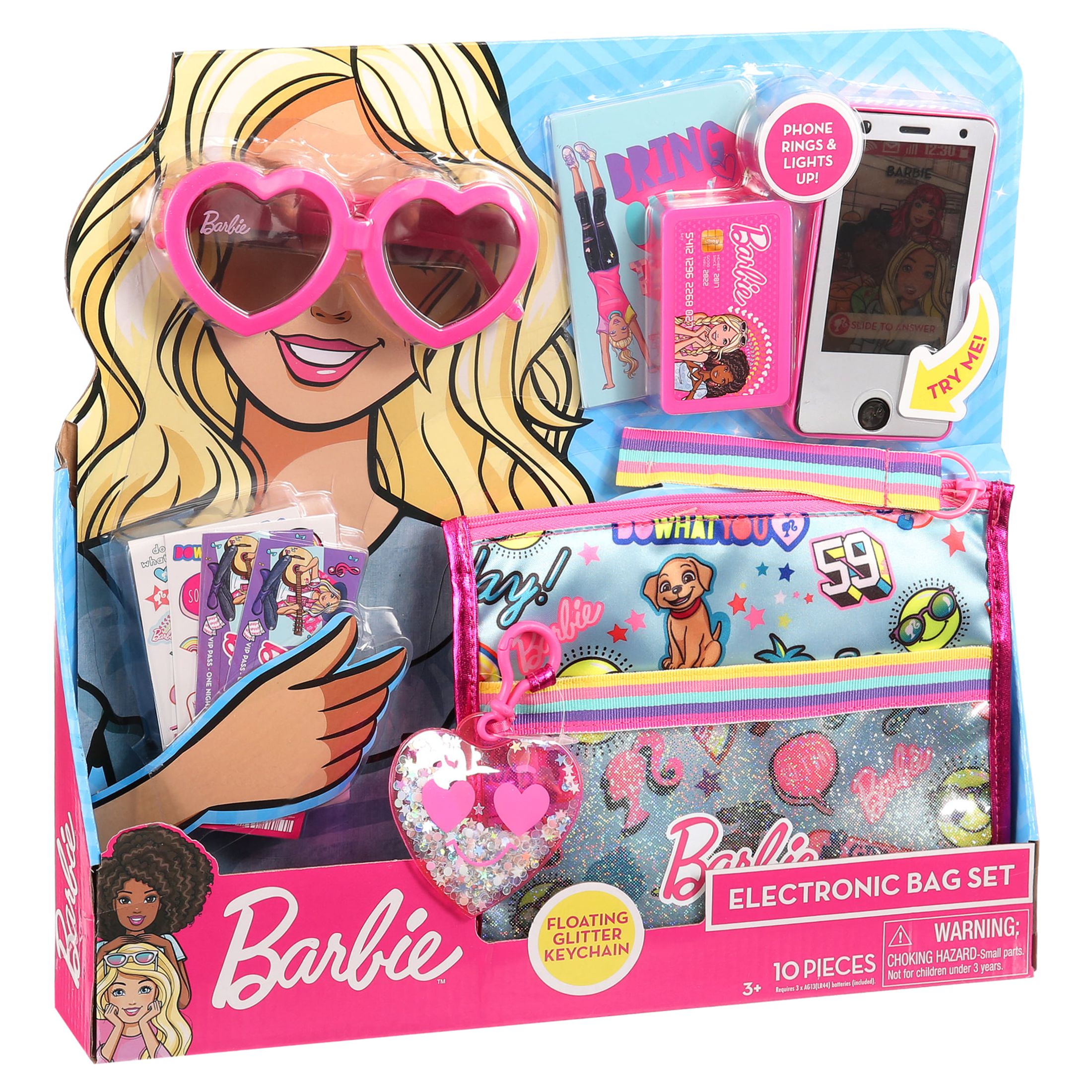 Barbie Electronic 10-Piece Purse Set, Kids Toys for Ages 3 Up, Gifts ...