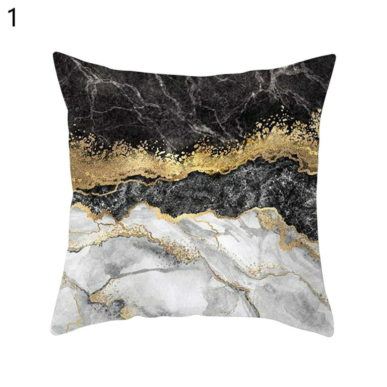 UKZMN Set of 4 18x18 Gold Fashion Throw Pillow Covers Yellow Black Perfume  Flower Eyelash Bed Decorative Pillow Covers for Couch Sofa, Velvet Square  Pillow Cove…