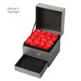 thumbnail image 4 of Inteprter Caja de regalo de flores de jabón, cajón de de doble capa, caja de regalo de rosas, organizador de joyas, boda, romántico, caja de Kits de decoración para fiestas Rojo caja de 16 cajones Inteprter HA003065-01B, 4 of 6