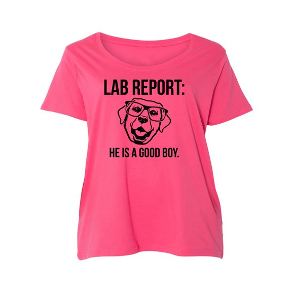 Lab Report Womens Plus Size Scoopneck Tee