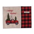 thumbnail image 1 of Matsuzay Manteles individuales de Navidad para coche, cubiertos con patrón de árbol de Navidad, posavasos decorativos para bebidas, vajilla, Kits de decoración para fiestas, 1 of 6