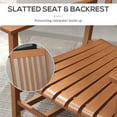 thumbnail image 6 of Outsunny 3 Piece Wood Outdoor Patio Dining Set, Teak, 6 of 10