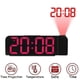thumbnail image 2 of 180 Rotation Projection Alarm Clock 12/24H LED Digital Clock USB Charge Ceiling Projector Alarm Clock (Red), 2 of 5