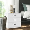 thumbnail image 3 of 1-4 Drawers Bedroom Nightstand, Wooden Drawer Dresser, Bedroom End Table Sofa Side Table with Drawer and Storage Cabinet, Living Room Furniture, 3 of 8