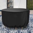 thumbnail image 5 of Heavy Duty Waterproof Black Round Table and Chair Set Cover, 5 of 6