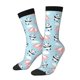 thumbnail image 1 of Balery Cute Panda Flying in the Sky Calcetas Largas con Estampado para Hombre y Mujer – Suaves y Transpirables, Talla Única (US 5-11), 1 of 6