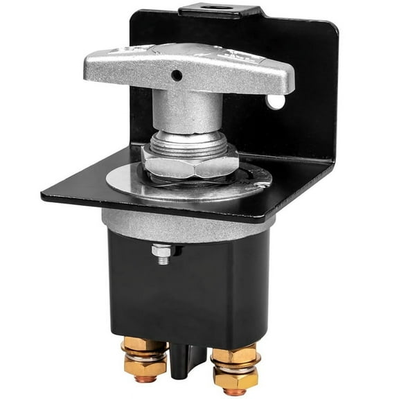 500A High Current Battery Disconnect Switch, 12-36V Battery Cut Off Switch with Lock-Out Plate, Replace 20247, Truck, RV