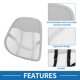 thumbnail image 2 of Almohada Lumbar para Asiento de Automóvil de Malla Transpirable con Soporte de Espuma Viscoelástica 44.5x41.5cm Malla Gris 1 Pc, 2 of 6