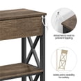 thumbnail image 5 of Topeakmart X Design Console Table w/ 1 Drawer & 2 Shelves, Taupe Wood, 5 of 7