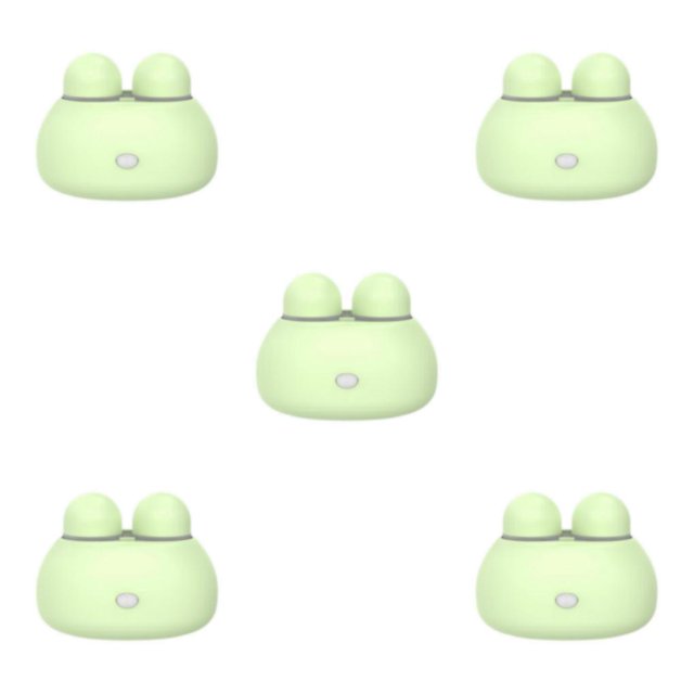 relayinert Cute Contact Lens Container Lens AAA Washer Battery Green 85x60x65mm 5Set