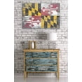 thumbnail image 3 of Rustic Maryland State Flag (24x36 Giclee Gallery Art Print, Vivid Textured Wall Decor), 3 of 3