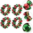 thumbnail image 3 of Dalrosia 4PCS Christmas Bells Napkin Ring, Decorative Napkin Holders Towel Ring Exquisite Serviette Decor Tabletop Centerpieces for Holiday Dinner Party Restaurant, 3 of 5