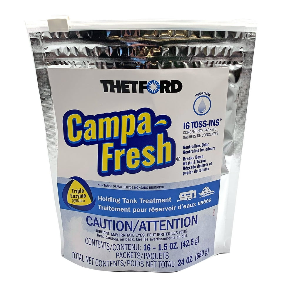 Thetford Campa Chem Campafresh Free And Clear 16 ct toss in holding