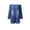 P162 Blue, variant on Tfken Girls Denim Romper Summer Off The Shoulder Comfy Casual Romper With Pockets Daily Wear Soft Kids Classic Clothes Size 4-5 Years Blue