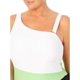thumbnail image 6 of Terra & Sky Women's Plus Color Block One-Piece Swimsuit, 6 of 6