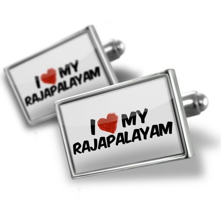 Cufflinks I Love my Rajapalayam Dog from India - NEONBLOND