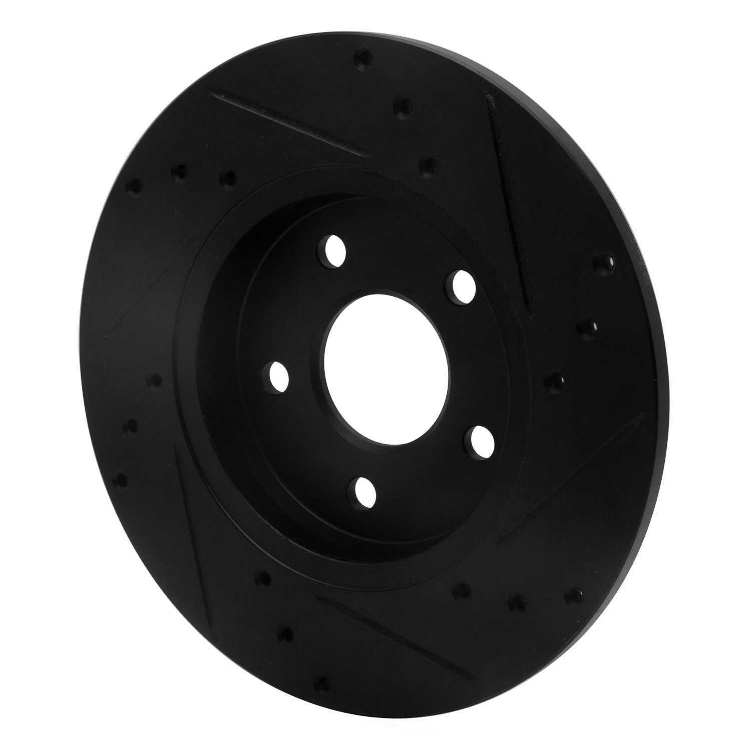 Dynamic Friction Company 633-20013L DFC Brake Rotor - Drilled And Slotted - Black