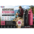 thumbnail image 3 of ThermoFlask Leakproof Insulated Stainless Steel Water Bottle Set, 32 oz Reusable Double Wall Vacuum Bottles with Straw & Chug Lids, 2 Pack, 3 of 3