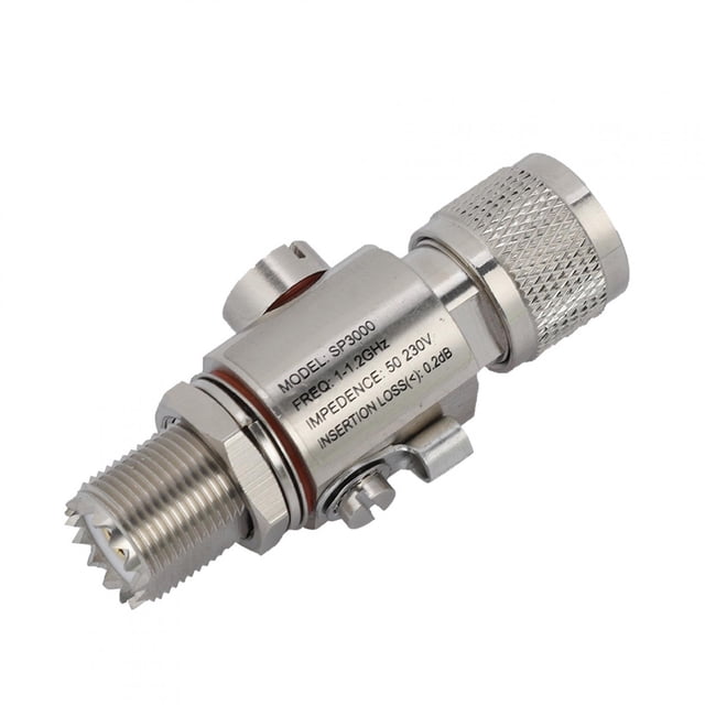 Protector contra sobretensiones coaxiales UHF M a UHF-F NikouMX Pararrayos 200 W